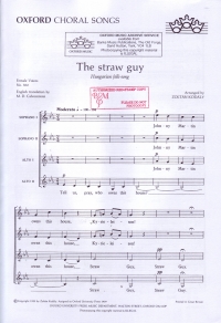 Straw Guy Kodaly Ssaa Sheet Music Songbook