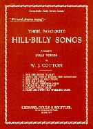 Hill-billy Songs Cotton Male Voices Sheet Music Songbook