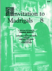 Invitation To Madrigals 8 Fellowes Sheet Music Songbook