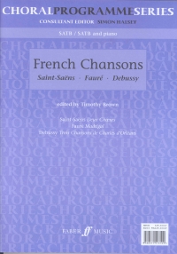 French Chansons Arr Brown Satb Sheet Music Songbook