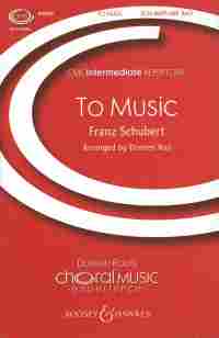 To Music Schubert Unison Sheet Music Songbook