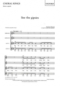 See The Gipsies Kodaly Ssaa 4 Part Sheet Music Songbook