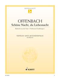 Barcarolle Offenbach (tales Of Hoffman) Sop/mezzo Sheet Music Songbook