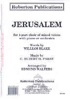 Jerusalem Parry Satb Sheet Music Songbook
