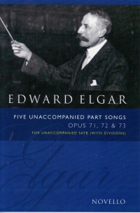 5 Unaccompanied Part-songs Op71/72/73 Satb Elgar Sheet Music Songbook