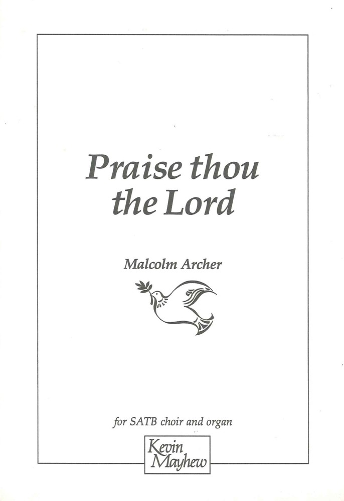 Praise Thou The Lord Archer Sheet Music Songbook