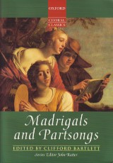 Madrigals & Partsongs Bartlett Oxford Choral Clas Sheet Music Songbook