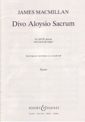 Divo Aloysio Sacrum Macmillan Satb Sheet Music Songbook