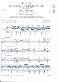 Ave Maria Schubert Ssa Sheet Music Songbook