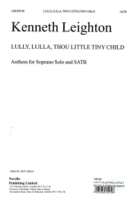 Lully Lulla Thou Little Tiny Child Leighton S/satb Sheet Music Songbook
