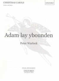 Adam Lay Ybounden Unison Warlock Sheet Music Songbook