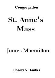 Macmillan St Annes Mass Congregation Part 10 Pack Sheet Music Songbook