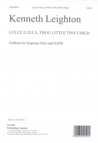 Leighton Lully Lulla Thou Little Tiny Child S Satb Sheet Music Songbook