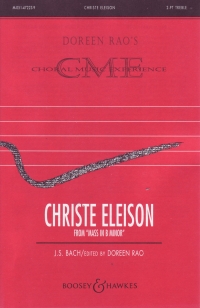Christe Eleison (mass In B Minor) Bach/rao Sa & Pf Sheet Music Songbook