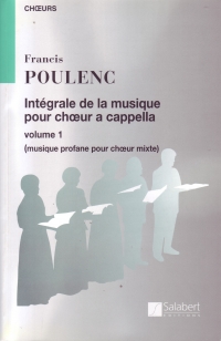 Poulenc Integrale De La Musique Choral Vol 1 Satb Sheet Music Songbook