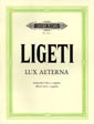 Ligeti Lux Aeterna (latin) 16 Part Chorus Unaccomp Sheet Music Songbook