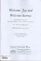 Welcome Joy & Welcome Sorrow Holst Ssa Sheet Music Songbook