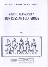 Four Russian Folksongs Ttbb Mussorgsky Sheet Music Songbook