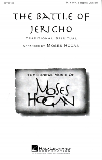 Battle Of Jericho Ssaattbb Moses Hogan Sheet Music Songbook