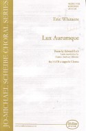 Lux Aurumque Whitacre Satb A Cappella Sheet Music Songbook