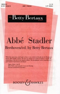 Abbe Stadler Beethoven Arr Bertaux Sss Sheet Music Songbook