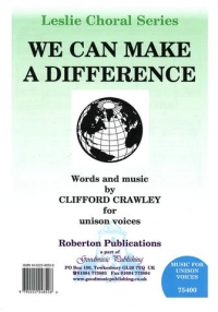 We Can Make A Difference Unison Song Crawley Sheet Music Songbook