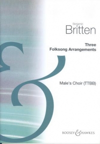 3 Folksong Arrangements Britten Ttbb Sheet Music Songbook