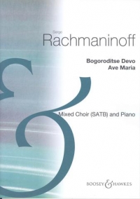 Bogoroditse Devo Rachmaninoff Satb & Piano Sheet Music Songbook