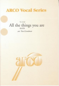 All The Things You Are (ssatb) Arr Grondman Sheet Music Songbook