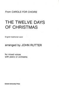 12 Days Of Christmas Satb Rutter Sheet Music Songbook