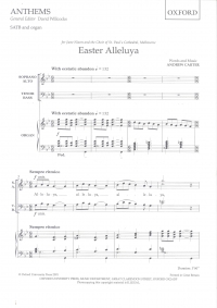 Easter Alleluya Carter Satb Sheet Music Songbook