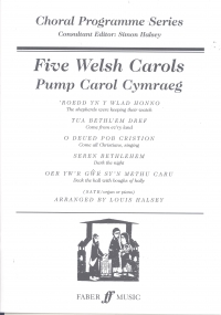 5 Welsh Carols Halsey Satb Sheet Music Songbook