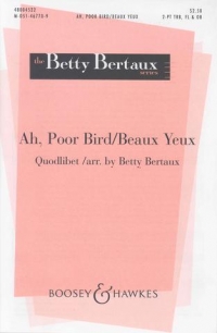Ah Poor Bird (beaux Jeux) Bertaux 2pt Flute/oboe Sheet Music Songbook