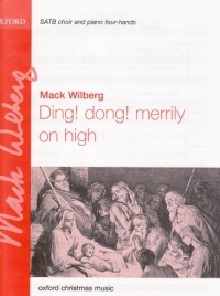 Ding Dong Merrily On High Satb 2 Pianos Wilberg Sheet Music Songbook