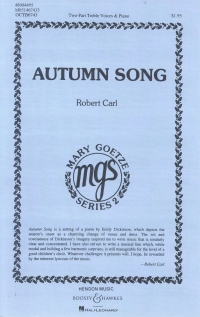 Autumn Song Carl Womens Choir Sheet Music Songbook