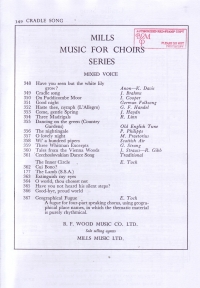 Lullaby Eb Brahms Satb Sheet Music Songbook