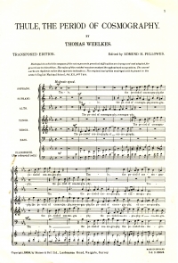 Andalusion Merchant Weelkes Ssattb Sheet Music Songbook
