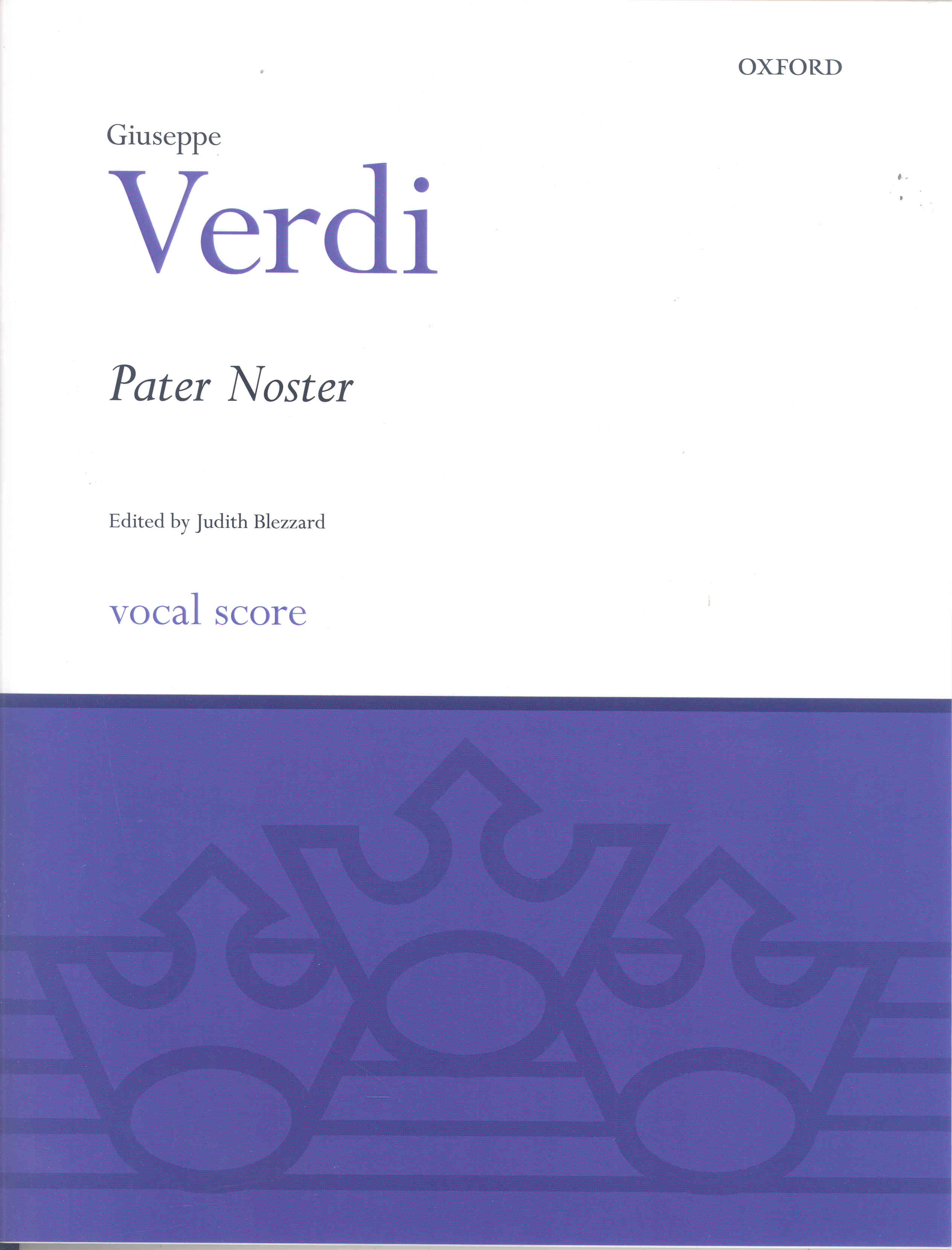 Pater Noster Verdi Arr Blezzard Ssatb Unaccompanie Sheet Music Songbook