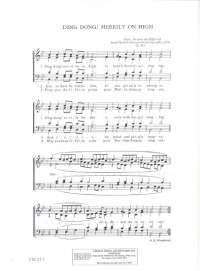 Ding Dong Merrily On High Satb Charles Wood Sheet Music Songbook