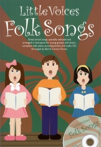 Little Voices Folk Songs Book & Cd Sheet Music Songbook