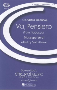 Va Pensiero Verdi Nabucco Unison Or Ssaa & Piano Sheet Music Songbook