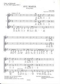 Ave Maria Kodaly Ssa Sheet Music Songbook
