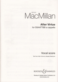 After Virtue Macmillan Ssaattbb A Cappella Sheet Music Songbook