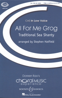 All For Me Grog Hatfield Ttbb A Cappella Sheet Music Songbook