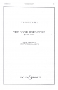 Good Housewife Kodaly Ss Sheet Music Songbook