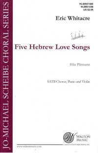 Five Hebrew Love Songs Whitacre Satb Sheet Music Songbook