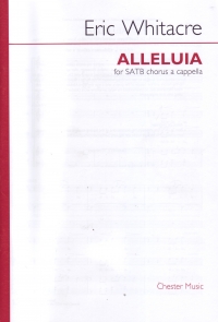 Alleluia Satb Eric Whitacre Sheet Music Songbook