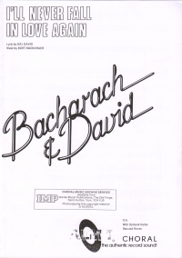 Ill Never Fall In Love Again Bacharach & David Sa Sheet Music Songbook