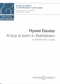 A Boy Is Born In Bethlehem Davies Sssaaattbb Sheet Music Songbook