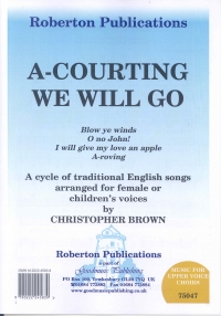 A-courting We Will Go Brown 2pt Female Voices Sheet Music Songbook